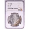 Image 1 : 1881-S $1 Morgan Silver Dollar Coin NGC MS63 Nice Toning