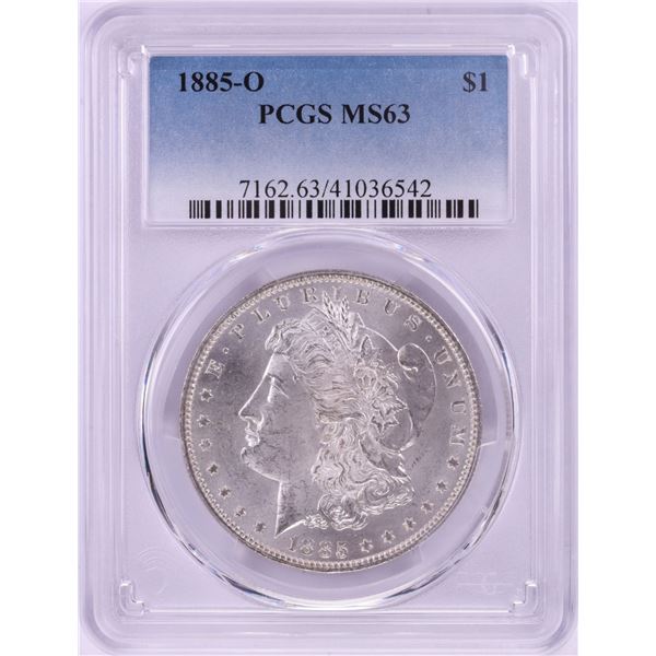 1885-O $1 Morgan Silver Dollar Coin PCGS MS63