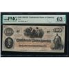 1862-63 $100 T-41 Confederate PMG 63EPQ