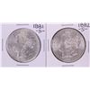 Lot of 1881-S & 1882-S $1 Morgan Silver Dollar Coins