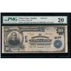 1902 $10 Clifton National Bank Note PMG 20