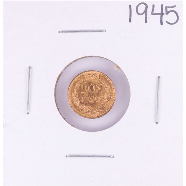 1945 Mexico Dos Pesos Gold Coin