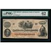 1862-63 $100 T-41 Confederate PMG 62