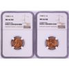 Lot of 1948-S & 1949-S Lincoln Wheat Cent Coins NGC MS66RD