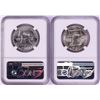 Image 2 : Lot of (2) 1956 Franklin Half Dollar Coins NGC MS64