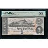 Image 1 : 1863 $5 T-60 Confederate PMG 55