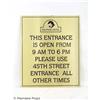 Image 1 : 1408 - Dolphin Hotel Entrance Hours Sign