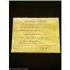 SLEEPY HOLLOW - Signed Marriage Certificate