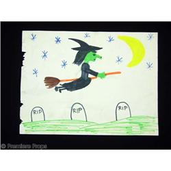 HALLOWEEN Child's Drawing Movie Props