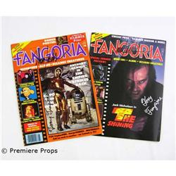 Two Autographed Fangoria Magazines 