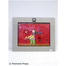 The Simpsons Original Cel w/ Krusty