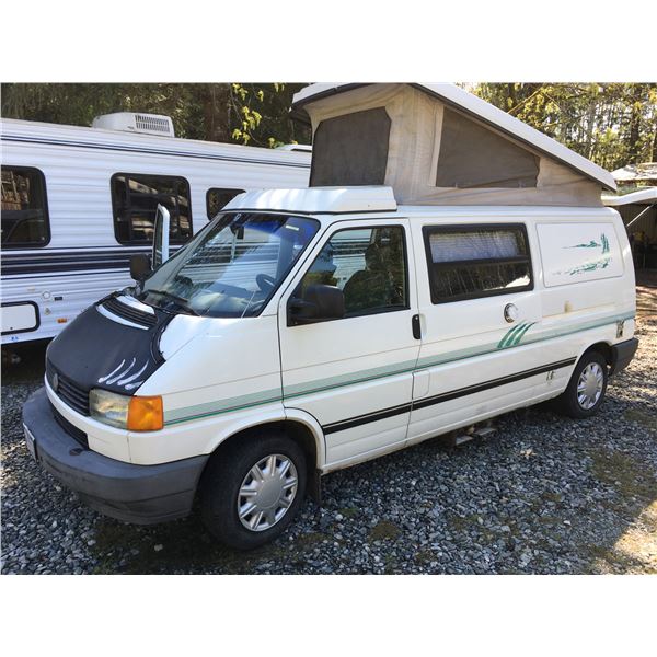 1995 VW EUROVAN CAMPER VIN # WV2EE0702SH074216, WHITE, 297204KM, AUTOMATIC RD/CR/PW/CC/PL/AC,