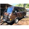 Image 2 : 1985 VW WESTFALIA VANAGON GL, VIN# WVZB0256FH042355, BROWN, 324741KMS, 4 SPEED, SUBARU 2.2 ENGINE