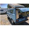 Image 3 : 1984 VW WESTFALIA VANAGON CAMPER, BLUE, VIN# WV2ZB0255EH053118, 194699KM, FRIDGE, STOVE, ETC,