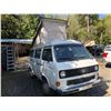 Image 2 : 1984 VW WESTFALIA VANAGON, WHITE, VIN# WV27B0254EH083503, 466932KM, 4 SPEED MANUAL, POP UP TOP,