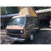 Image 1 : 1985 VW WESTFALIA CAMPER, BROWN, VIN# WV2ZB0252FH0450070, 192934MI, POP UP TOP, SLEEPS 4, STOVE,