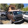 Image 1 : 1985 VW WESTFALIA VANAGON CAMPER, BROWN, VIN# WV2ZB0259FH040728, 317290KM, AUTOMATIC, POP UP TOP,