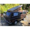 Image 3 : 1985 VW WESTFALIA VANAGON CAMPER, BROWN, VIN# WV2ZB0259FH040728, 317290KM, AUTOMATIC, POP UP TOP,