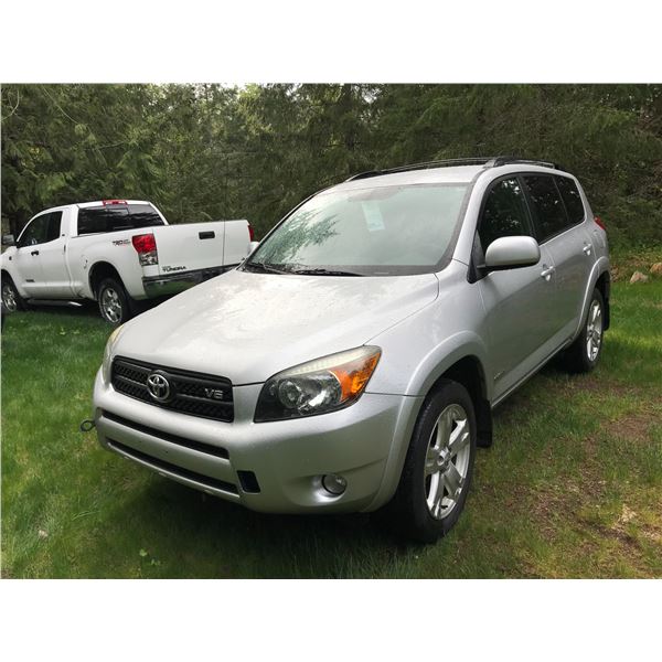 2006 TOYOTA RAV4 4WD SUV, GREY, VIN# JTMBK32V166000852, 169871KM, CD/PW/CC/AW/PL/TW/4W/AC, STARTS &