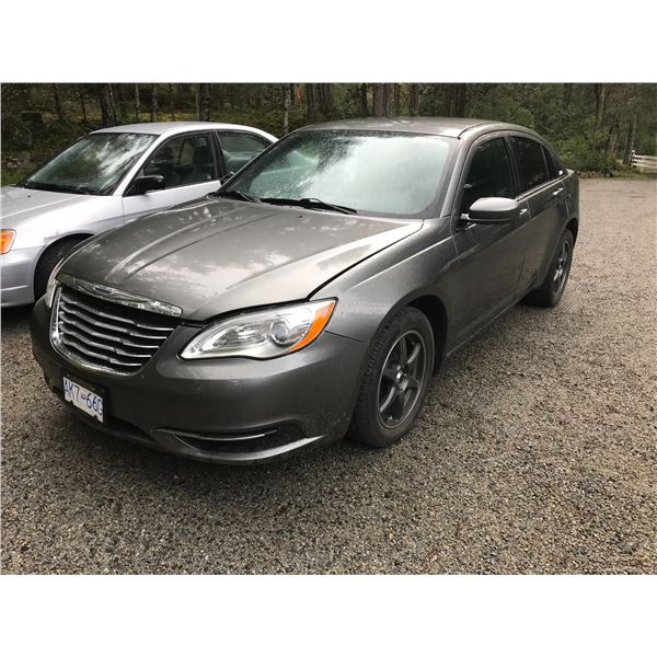 2012 CHRYSLER 200 4 DOOR SEDAN, GREY, VIN# 1C3CCBA0CN171763, 39388KM, 24L ENGINE,