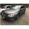 Image 1 : 2012 CHRYSLER 200 4 DOOR SEDAN, GREY, VIN# 1C3CCBA0CN171763, 39388KM, 24L ENGINE,