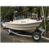 Image 1 : 1997 CALKIN BOAT TRAILER VIN# 1CXBT14105706750 C/W 16' SEA CHASER FISHING BOAT, 60HP JOHNSON