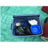 Image 2 : CAMPING SUPPLY KIT (PROPANE STOVE, COOLERS, 2 X SLEEPING BAGS, POTS, PLATES, CUTLERY, FOLDING
