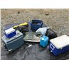 Image 2 : MISC. CAMPING SUPPLIES (MARTIN DELUXE NEW IN BOX PROPANE STOVE, PILLOWS, CAMP CHAIRS, ELECTRIC
