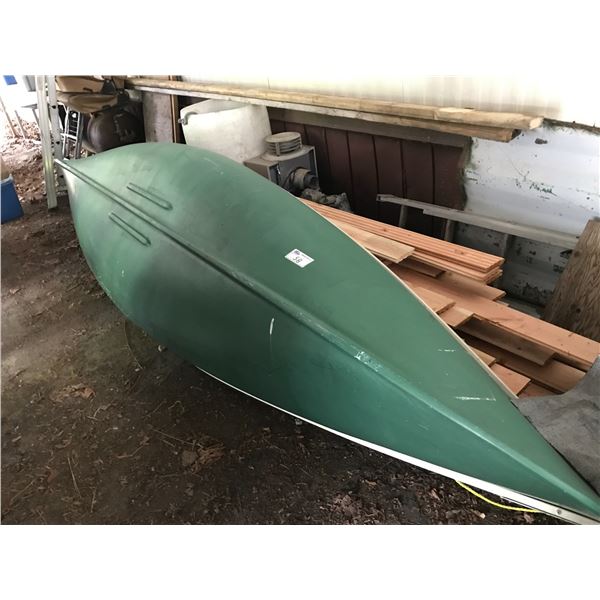 16' HERO NIGHTHAWK FIBERGLASS CANOE WITH 2 WOOD PADDLES *NANAIMO*