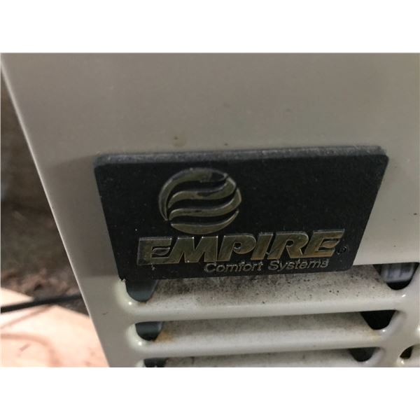 EMPIRE PROPANE DIRECT VENT WALL FURNACE 10000 BTU 16.25 IN X 21.5 IN H  X 9.5 IN D WITH THERMOSTAT