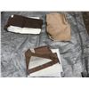 Image 4 : ASSORTED CAMPER CURTAINS (INCLUDES LATE MODEL WRAP AROUND CURTAIN, EARLY MODEL BLUE & BROWN STRIP