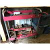 Image 2 : 5 BINS ASSTD BRAKE PARTS (BRAKE PADS, TUBING, WINDSHIELD WIPERS) & ROLLING TOOL CART WITH CONTENTS