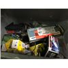 Image 1 : SHELF LOT ASSORTED LIGHT BULBS, FUSES, WIRING, NUTS & BOLTS, FLY WHEELS, CLUTCH & PRESSURE PLATE