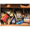 Image 8 : 2 CABINETS WITH CONTENTS, BIN OF VW & VANAGON LOGOS, NUTS & BOLTS, TRANSMISSION DRAWINGS,
