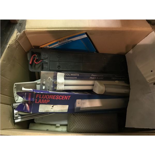 SHELF LOT CHASSIS COMPONENTS, BALL JOINTS, TIE RODS, BOOTS, WIRING RELAYS, INTERIOR LIGHTS, HORNS,