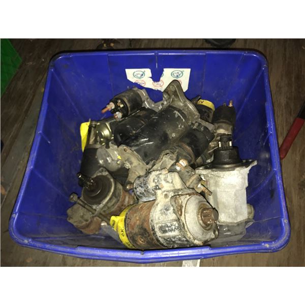 SHELF LOT 2 BINS SUBARU ELECTRICAL COMPONENTS, 1 BIN VANAGON STARTER MOTORS *NANAIMO*