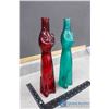 Image 2 : (2) Cat Decanters