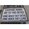Image 2 : (2) Quote Repro Tin Signs