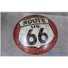 Image 8 : Dodge Cup & Flag, Repro Route 66 Tin Sign, Vintage Rear View Mirror