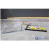 Image 1 : Glass Square Tray, Glass Shot Glass & Bottle Openers