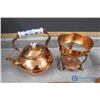 Image 8 : Copperware Items - Napkin Holders, Tray, Teapot