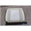 Image 8 : Oven Proof Dinnerware Milk Glass Plates & Pyrex Baking Dish