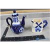 Image 1 : Blue Painted Ceramic Decor Tea Pots