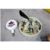 Image 8 : Shabby Chic Bar Items - Charlie Chaplin Lamp (Working), Tray, Pipe Rests, Lighters & Bottle Openers