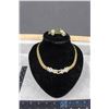 Image 1 : Rhinestone Cheetah Jewelry Set
