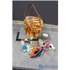 Image 1 : Wicker Sewing Basket & Some Accessories