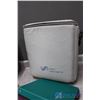 Image 8 : Metal Office Tray w/Supplies, Binders & Carrying Case