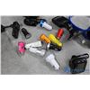 Image 5 : Assorted Electronics - Headphones, Car Adaptors, Power Bank & VHS Rewinder
