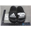 Image 1 : Black Adidas Slip-On Sandals - Size 1