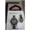 Image 1 : Men's Bulova Winged Skull Stainless Steel Watch & Beaded Lanyard